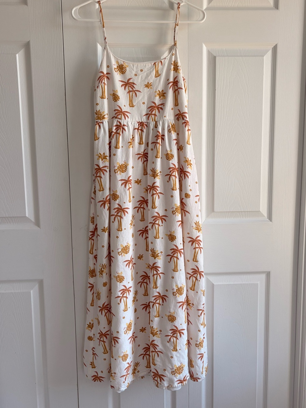 Japna Tropical Palm Print Maxi Dress